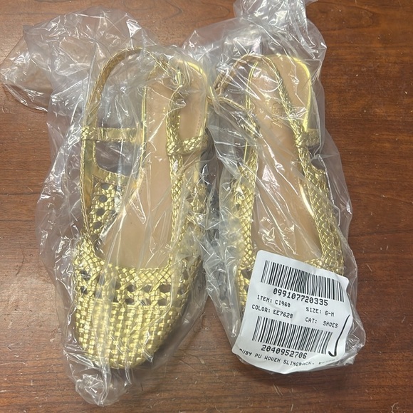 J Crew used Woven slingback heels CI960 - Picture 2 of 4